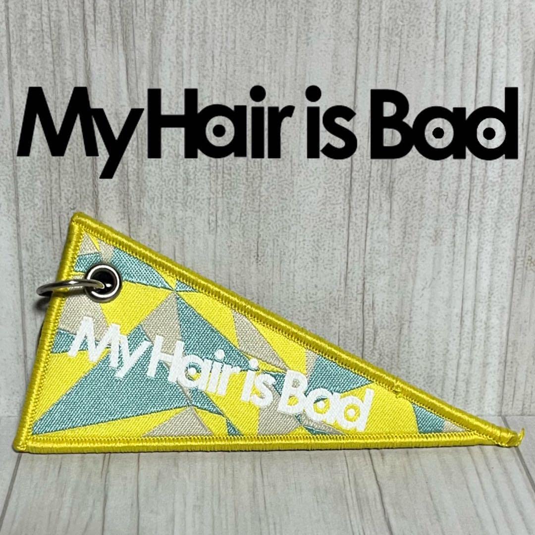 Amazon.co.jp: My Hair is Bad ペナント キーホルダー ストラップ 青x